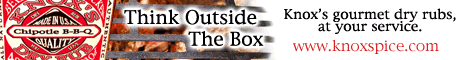 Tthink outside the box, barbecue rub banner ad