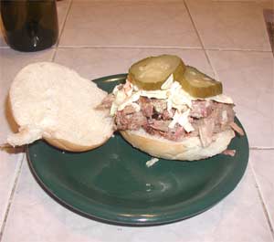 pulled pork sandwich