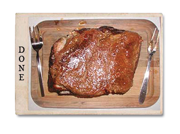cooked pork butt
