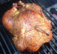 Roasted Chicken seasoned with Yummy Chicken dry rub seasoning