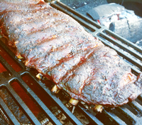 Knox's Chipotle BBQ dry rubbed and smoked pork ribs