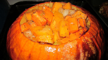 jamaican jerk baked pumpkin, squash and sweet potatoes